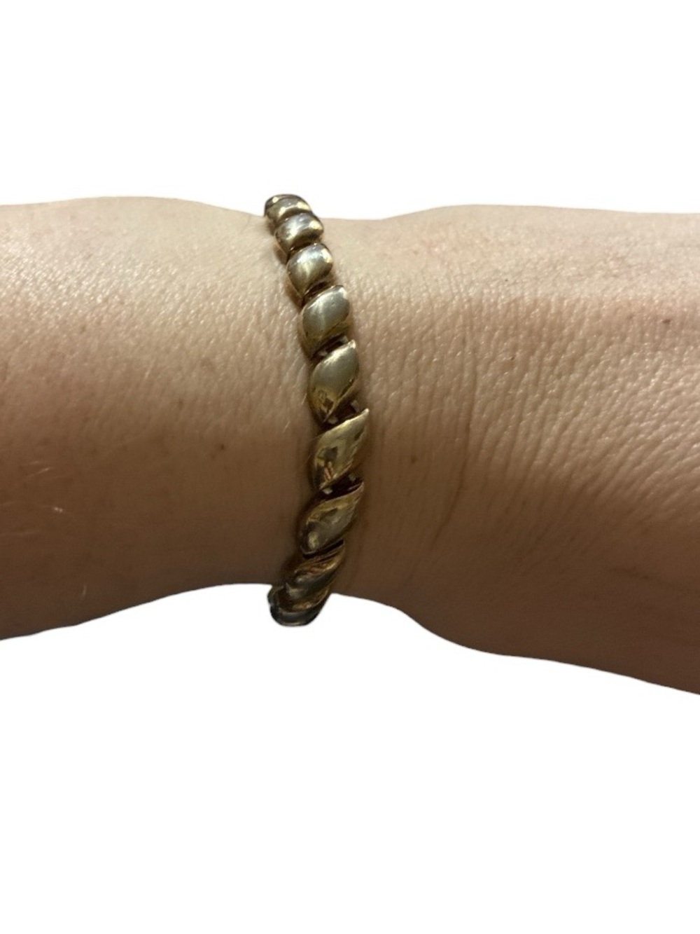 Trifari Gold-Tone Twisted Link Bracelet